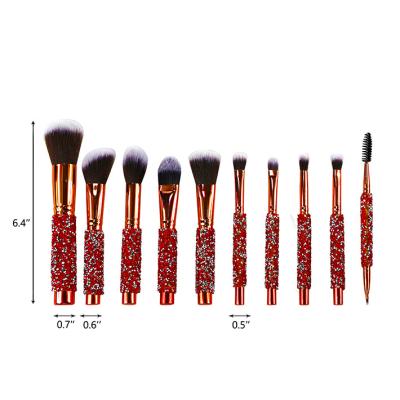China Angular Blush High Quality All in One Synthetic Cheap Rose Makeup Brush for sale