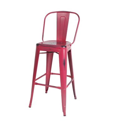 China Industrial Furniture Cheap vintage high back leg industrial stacking industrial stackable chair for sale