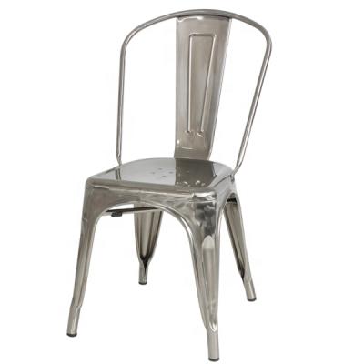 China Antique Furniture Tangshan Iron Metal Chairs Stackable Indoor Luxury Restaurant for sale