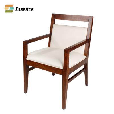 China China Factory Supply Durable Upholstered Dining Chairs With Wooden Arms Sofa Chair for sale