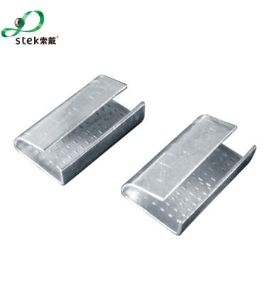 China Galvanizing Galvanized Metal Gasket Clips For Polyester Strapping for sale