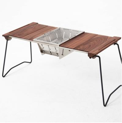 China Modern Camping Wooden Table, Outdoor BBQ Kitchen Side Lgt Camping Table, Outdoor Picnic Camping Table Wood for sale