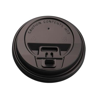 China Biodegradable Take Away Disposable Plastic Coffee Cup Lid Use Hot Cold Drinks Coffee Cups Cover Lid PP/PS For Cup for sale