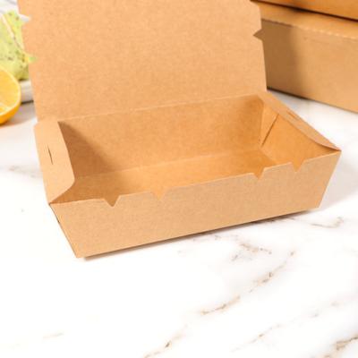 China Customized Disposable Biodegradable Paper Packaging Catering Fast Food Container for sale