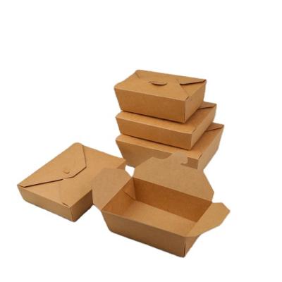 China Customized Disposable Biodegradable Packaging Lunch Takeout Paper Box Restaurant Salad Paper Boxes Salad Box Customized Paper Box for sale