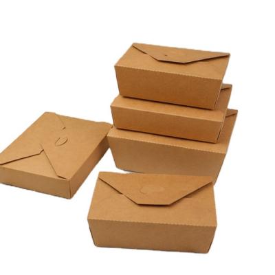 China Printed Recycled Disposable Food Packaging Takeaway Food Packaging Paper Cup And Bowl Materials Packaging Paper Box Hot Selling Products for sale