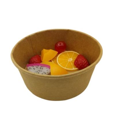 China High Quality Biodegradable Biodegradable PLA Kraft Paper Salad Bowl for sale