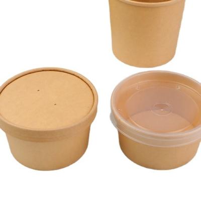 China Customized Packaging Food Grade Leak Proof Customized Take Away Soup Cup Disposable Paper Soup Bowl for sale