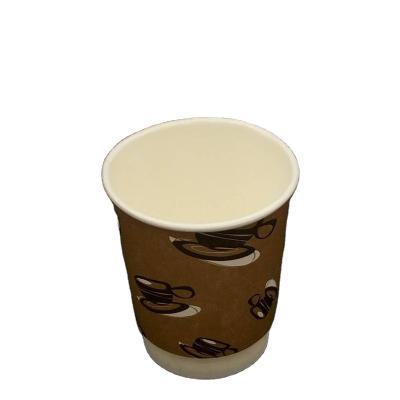 China 100% Disposable Eco-friendly PLA Biodegradation Disposable Double Wall Take Away Coffee Paper Cup For Hot Drinks for sale