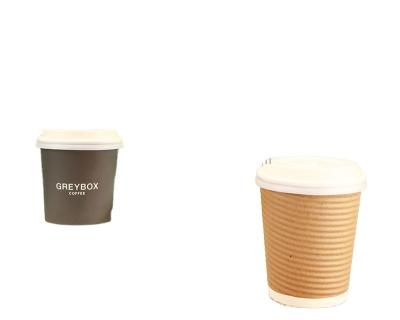 China hot selling 100%biodegradable 80mm 90mm PLA 100% CPLA compostable coffee cup plastic lids for sale