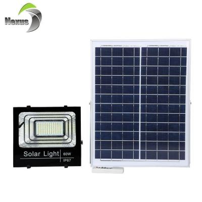 China High quality ip66 25w 40w 60w 100w garden road sports stadiums yard waterproof solar flood led light for sale