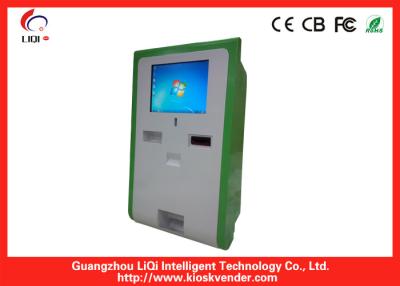 China 15 Inch Wall-mounted Payment Kiosk With Cash Recycler And Coin Recycler, Receipt Printer for sale