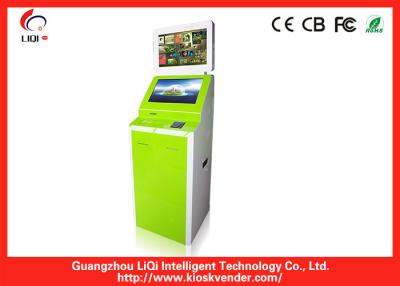 China Grüner Stahlselbstservice-Zahlungs-Kiosk ergonomisch mit Touch Screen zu verkaufen