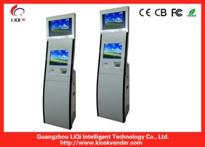 China 19 Inch / 22 Inch Dual Screen Kiosk With I7 CPU And Industrial Motherboard for sale