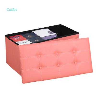 China Vintage Shoe Storage Trunks Leather Viable Storage Box Folding Shoe Storage Box for sale