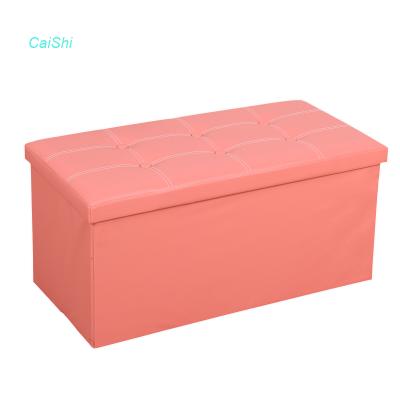 China Fashion Sofa Living Room Furniture Leather Viable Storage Stool Folding Stool for sale