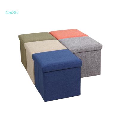 China Eco - Friendly Storage Stool Fabric Canvas Polyester Changing Shoes Sneak for sale