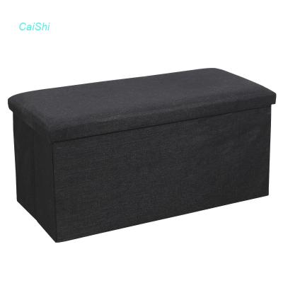 China Viable Home Storage Stool Furniture Stool Foldable Fabric Seat Box for sale