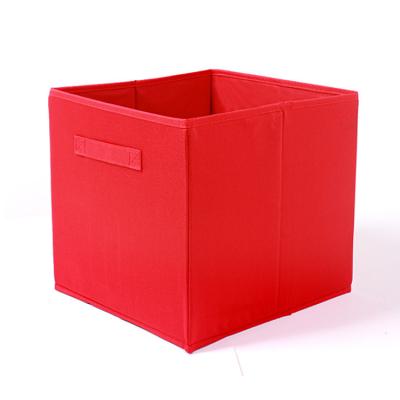 China Viable High Quality Fabric Bedroom Ornament Collapsible Storage Box for sale