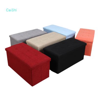 China stool home & Popular Ottoman Living Room Furniture Sofas Sets Fabric Storage Stool Bench for sale