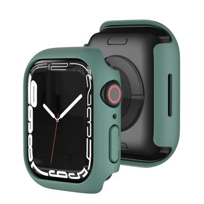 China 2021 Brand New Shockproof Multicolor Luxury PC Watch Apple Hard Plastic Protective Case Series 7 for sale