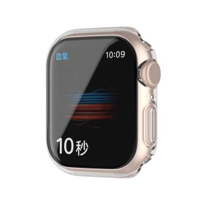 China 2021 Latest Apple Watch Series 7 41MM Shockproof Luxury Full Cover TPU Clear Case for sale