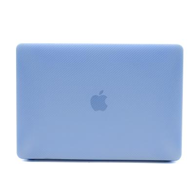 China Newest New Arrival Eco-friendly Carbon Fiber Grain Macbook Air Laptop Case Ultrathin Soft Clear Cover for sale