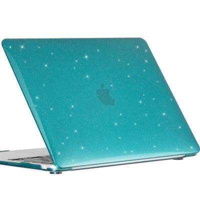 China Crystal Clear New Arrival Bling Glitter Starfish MacBook Air 13 Inch Laptop Snare Case for sale