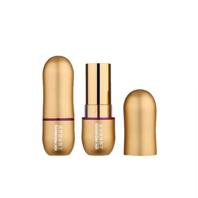 China Nettes Metallleeres Lippenstift-Rohr Matte Magnetic Lipstick Container des Gold3.5g zu verkaufen