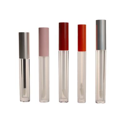 China Lipgloss-Bürsten-Rohr-Behälter 2ml 3ml 4ml PETG leerer klarer runder zu verkaufen