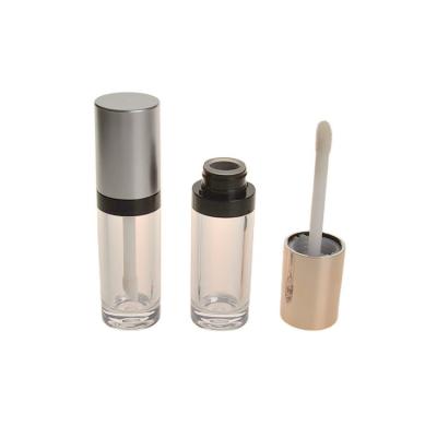 China envases de lujo del lustre del labio del labio 15ml del tubo cilíndrico del lustre con la tapa de plata en venta