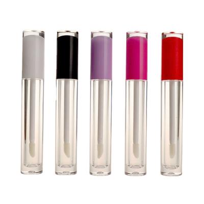 China 6ml de plastic Lege Duidelijke Container van de de Ronde Vloeibare Lippenstift van de Lipglossbuis met Borstel Te koop