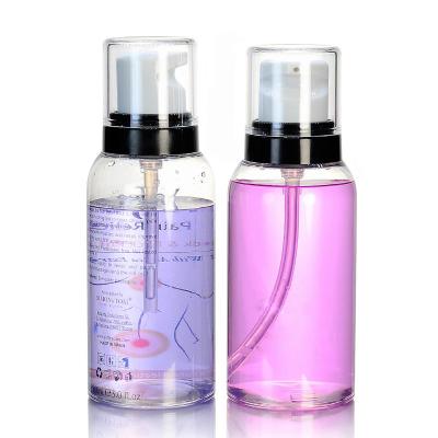 China de Lotionfles van 100ml 180ml PETG Matte Clear Round Plastic Cosmetic met Pomp Te koop