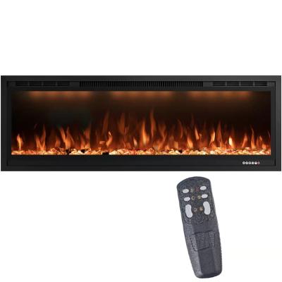 China RV Luxstar 74 Inch 3D Hanging Indoor Electric Fireplace With Realistic Flame Effect for sale