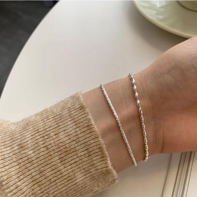 China Adjustable Multi Layer 925 Sterling Silver Bead Trendy New Fashion Bracelets for sale