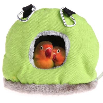 China Viable Warm Bird Cage Bird Cage Parrot Nest Hammock Hanging Hanging Random Color for sale