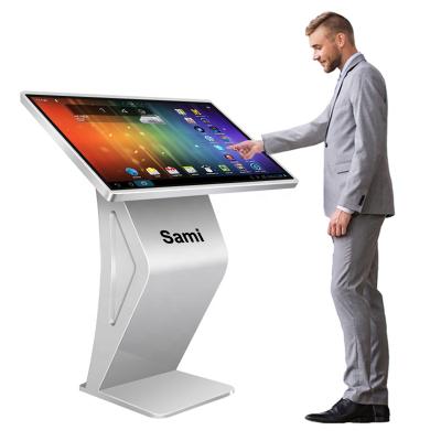 China Indoor Ultra Thin Standing Touch Screen Android Player Interactive Digital Signage For Information Inquiry for sale