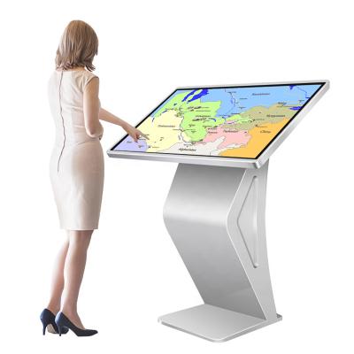 China Indoor Floor Standing Ultra Thin Commercial LCD Digital Signage Advertising Screen Interactive Display for sale