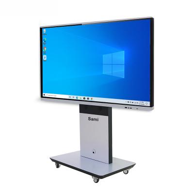 China School Teacher Mobile LCD Smart Board Classroom Portable China Electronic Infrared Screen 65 Inch Interactive Whiteboard for sale