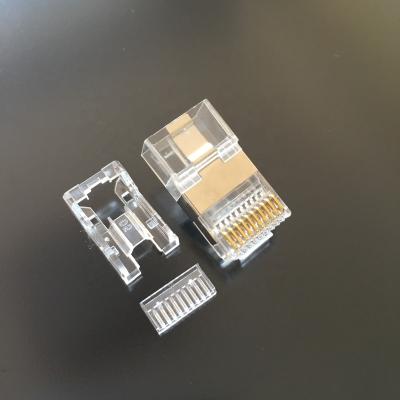 China Networking Cat6 FTP Shielded 10P10C 10 Pin RJ48 Connector for sale