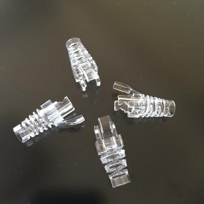 China For RJ45 Male Connector RJ45 Plug Transparent Cover Clear Connector Boot for sale