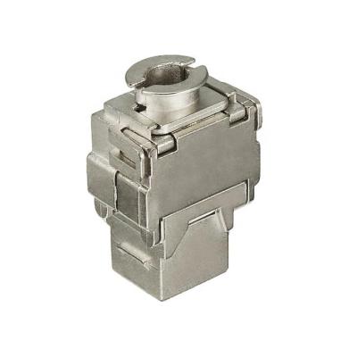 China Zinc Alloy KEYSTONE JACK CAT .6A RJ45 Socket Shielded / Tool Free Installation Socket With Lock for sale