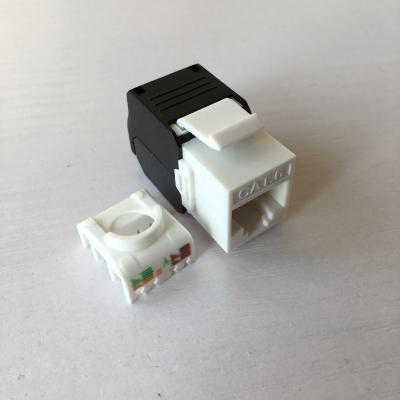 China UL94V-2 PC Factory Price UTP Networking RJ45 Cat 6 Module Cat6 Keystone Jack Network for sale