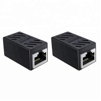 China Ethernet Connection Ethernet Cable Supplement RJ45 Adapter Integrated Coupler Female To Female For Cat7/Cat6/Cat5e Cable Extend for sale