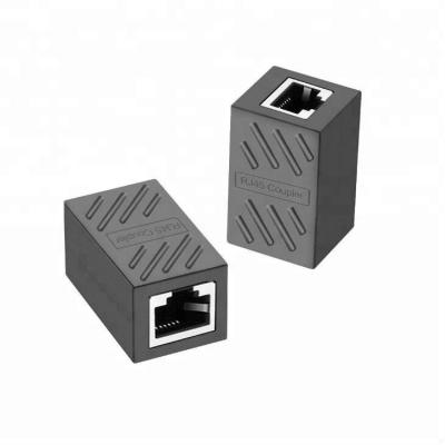 China Ethernet Connection Cat7 / Cat6 / Cat5e Ethernet Cable Extender RJ45 Coupler Female To Female Extension Cable for sale