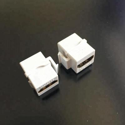 China audio & HD-MI Video 180 Degree Female Keystone Jack To Female Connector for sale