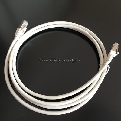 China Bare Copper 24AWG RJ45 LSZH SFTP Patch Cord Cat6A 4P Shielded 26AWG for sale