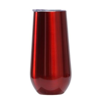 China Durable High Quality 304 Stainless Steel 6 Oz Egg Shape Wine Tumblers Durable for sale