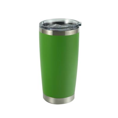 China Viable Fine Quality 20oz Insulated Stainless Steel Double Insulated Beer Tumbler Mug With Lid for sale