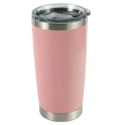 China Viable 20 Ounce Regular Tumbler With Lid Stainless Steel Travel Mug Double Wall Car Tumbler for sale